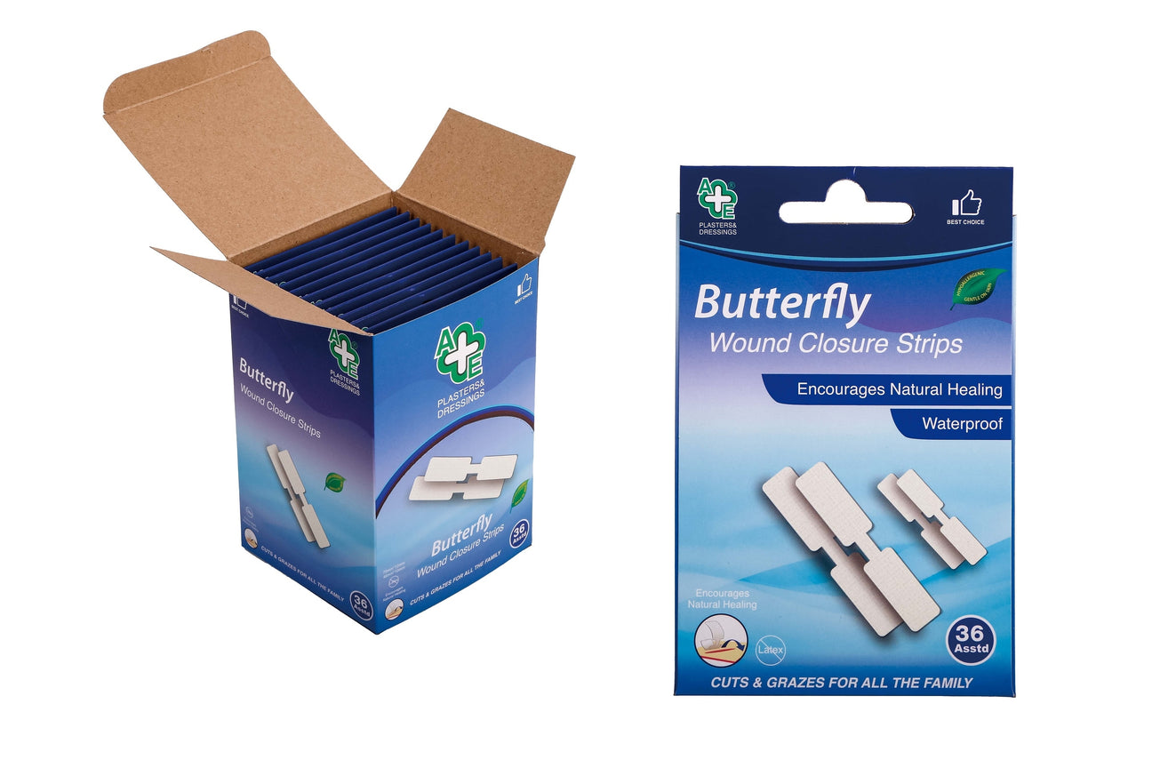 BUTTERFLY WOUND CLOSURE STRIPS 36