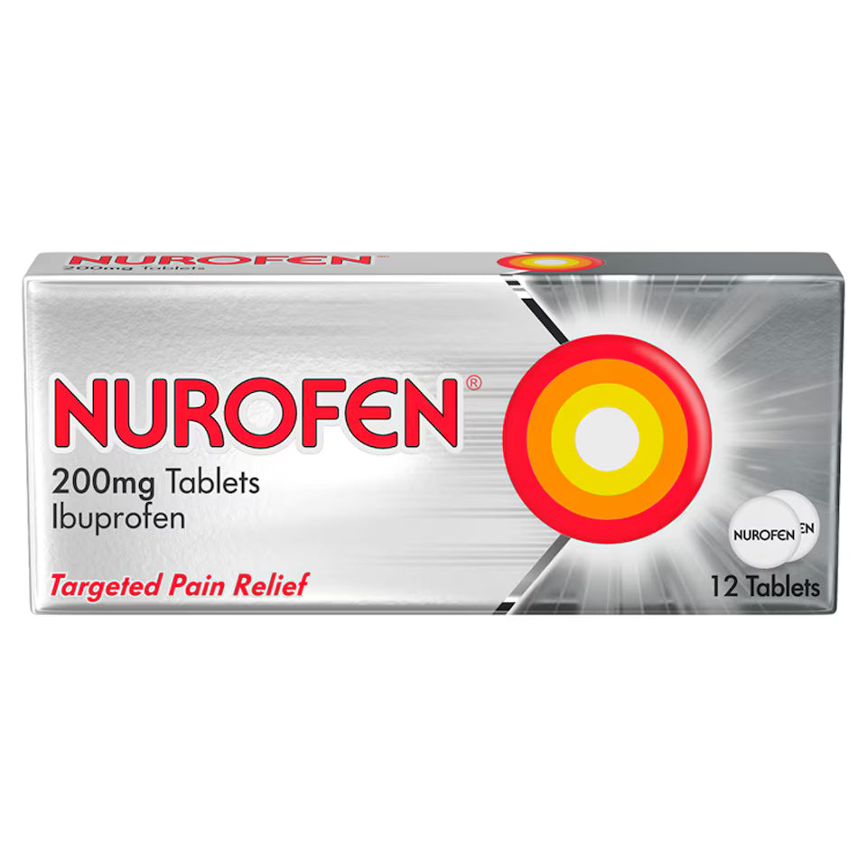 Nurofen ibuprofen 200mg Tablets 12s