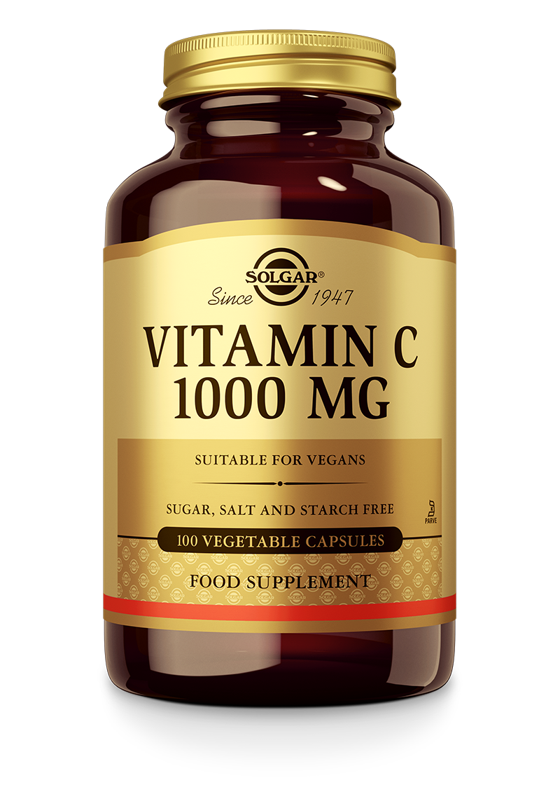 Solgar Vitamin C 1000mg - 100 Vegetable Capsules — product packaging