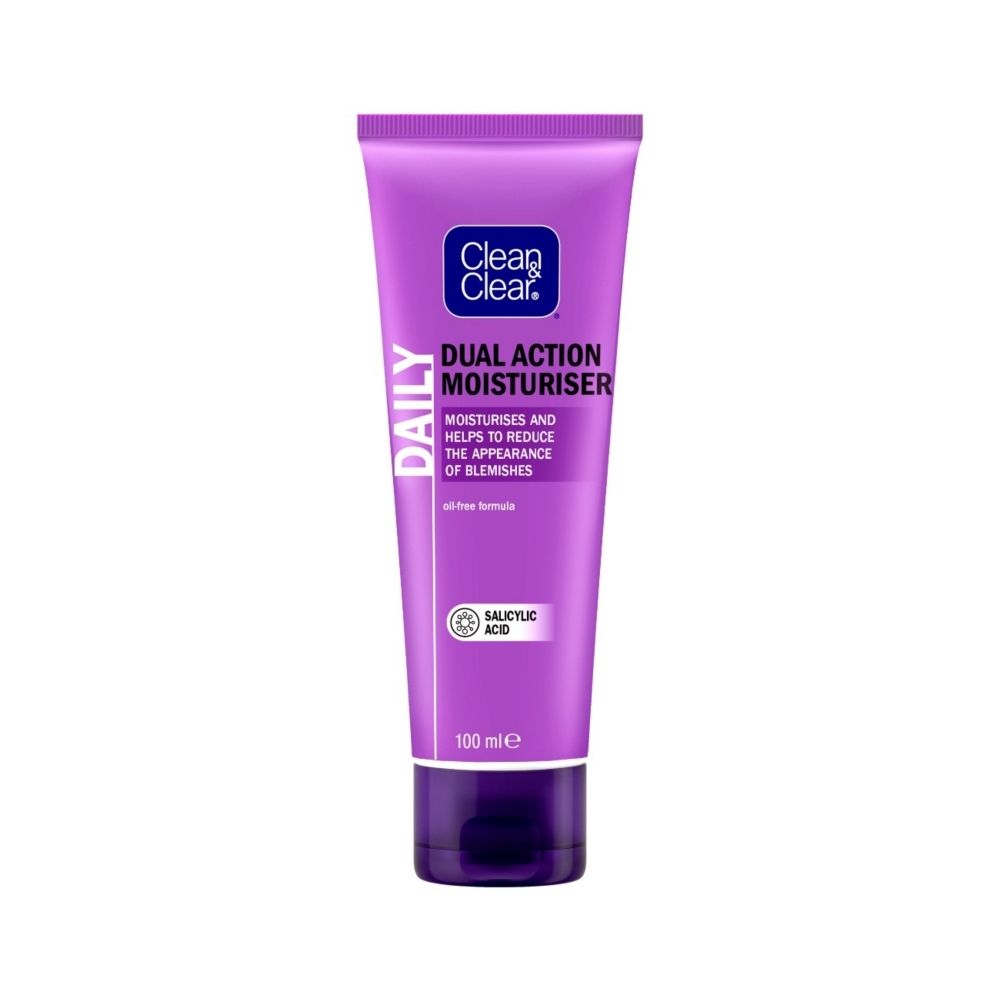 Clean & Clear Dual Action Oil-Free Moisturiser - 100ml — product packaging