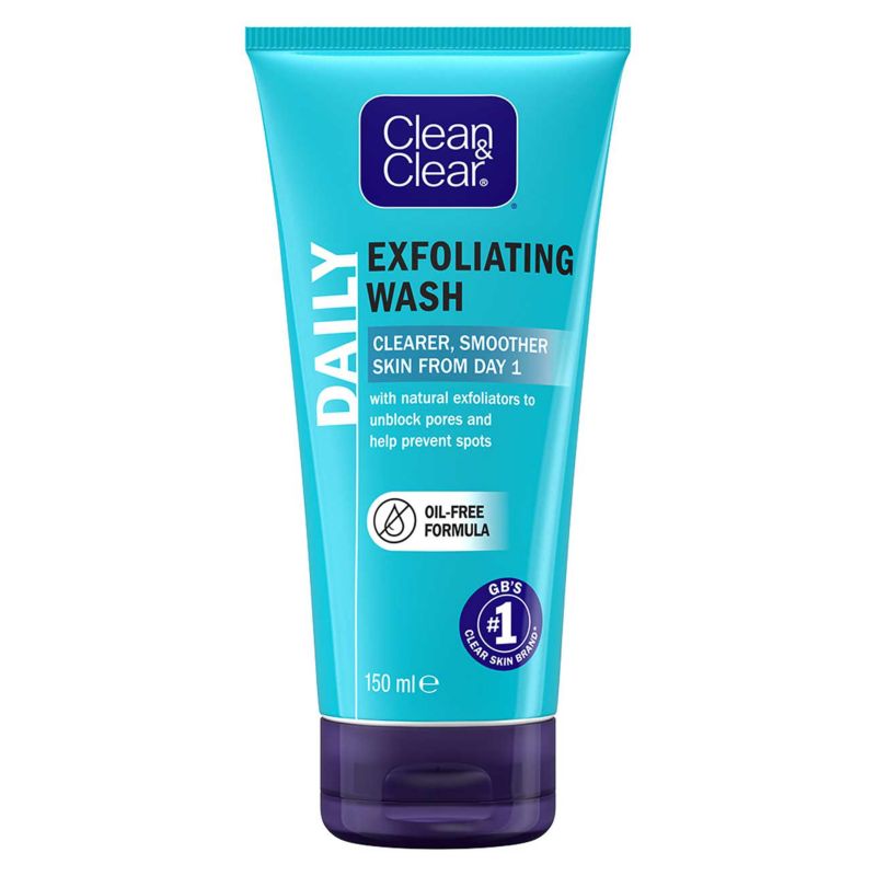 Clean & Clear Exfoliating Daily Wash - 150ml — product packaging