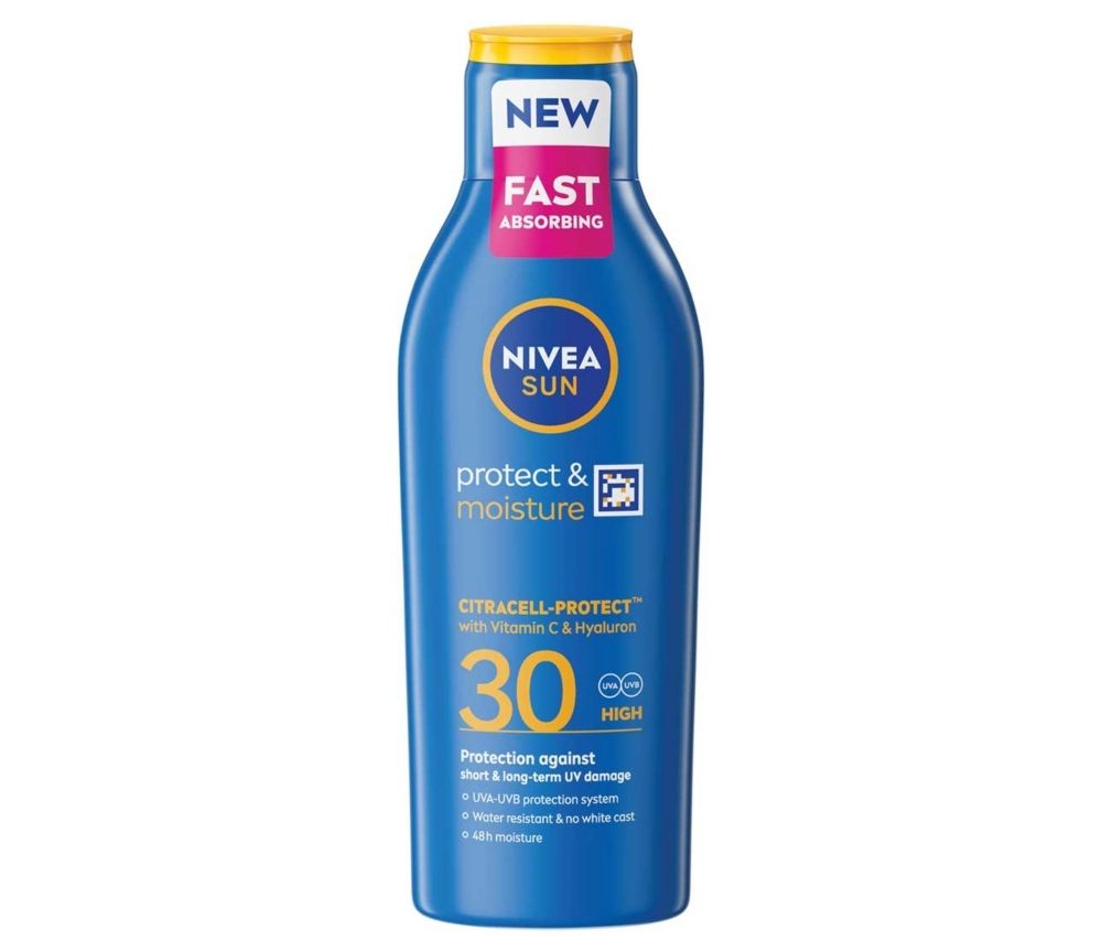 NIVEA SUN Protect & Moisture Sun Cream Lotion SPF30 - 200ml — product packaging