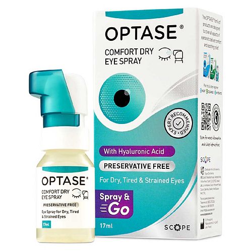 Optase Comfort Dry Eye Spray Preservative Free - 17ml — product packaging