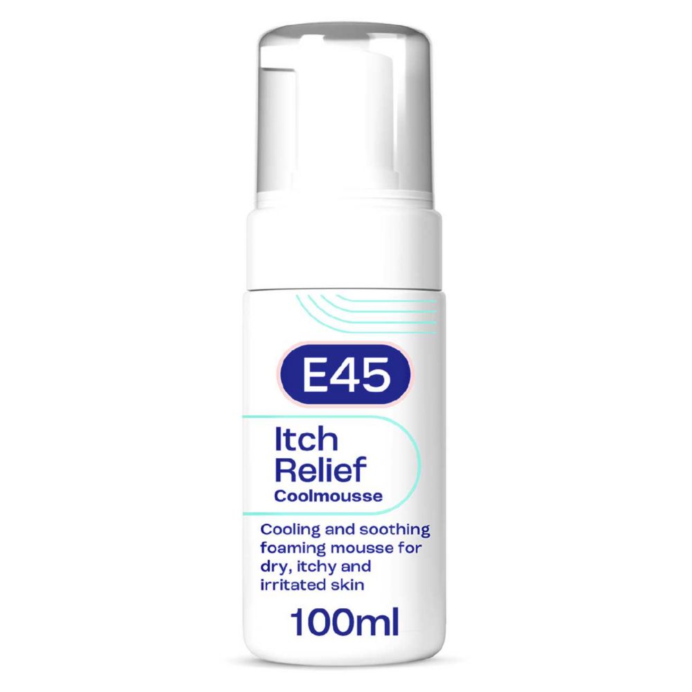 E45 Itch Relief Coolmousse for Dry & Irritated Skin - 100ml — product packaging
