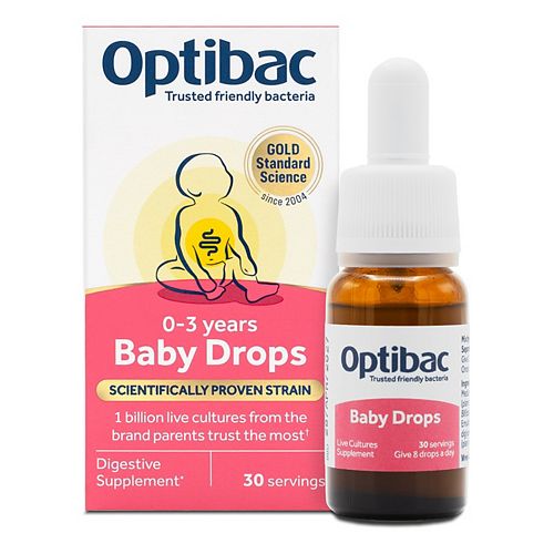 Optibac Probiotics Baby Drops 0-3 Years - 10ml (30 Servings) — product packaging