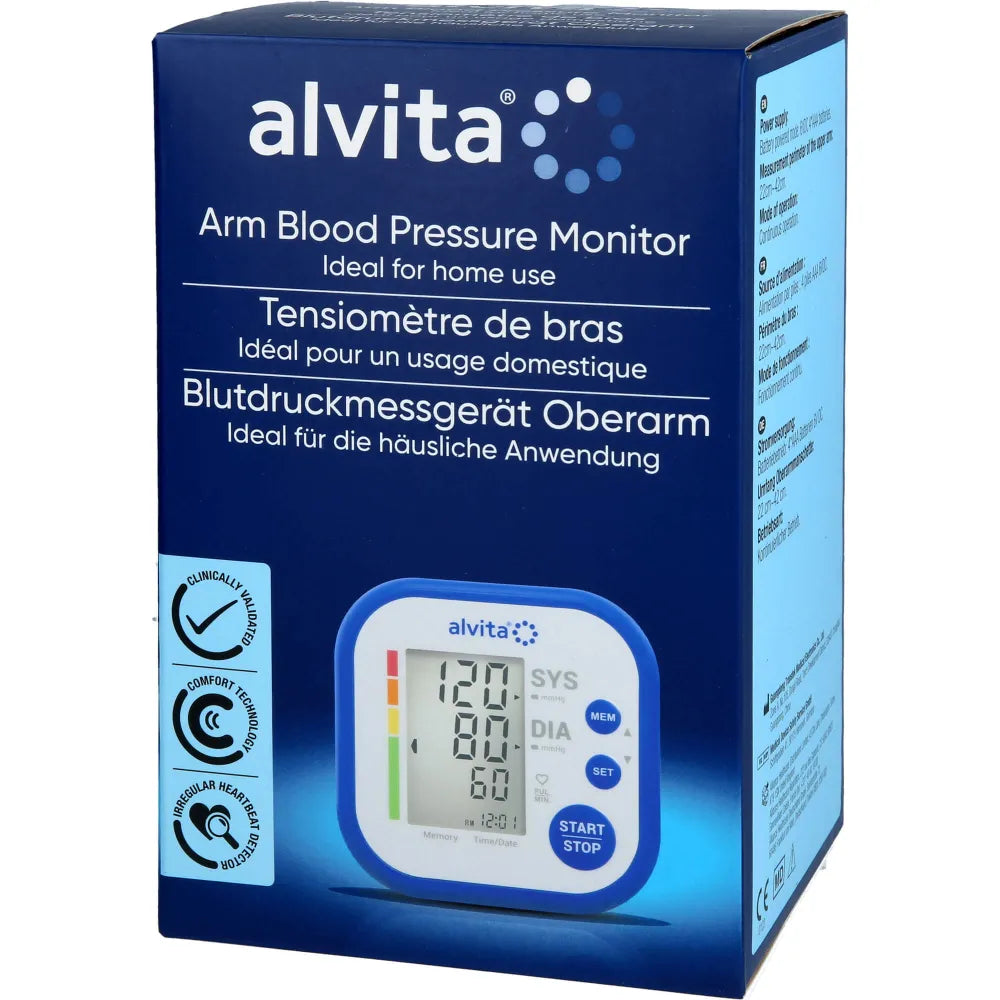 alvita arm blood pressure monitor