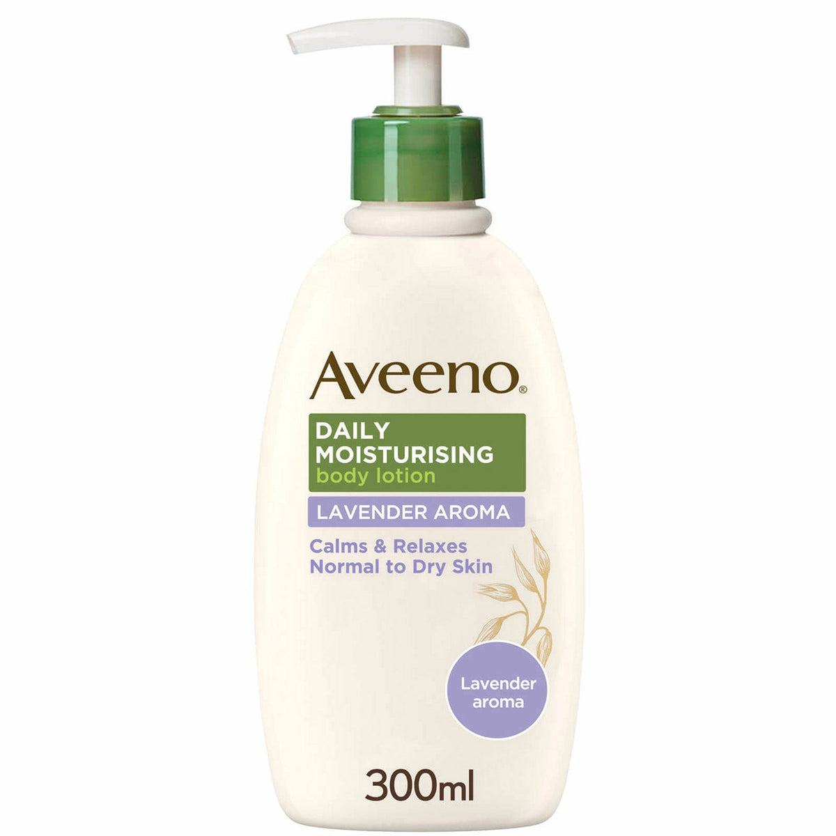 Aveeno Daily Moisturising Body Lotion Lavender Aroma - 300ml — product packaging