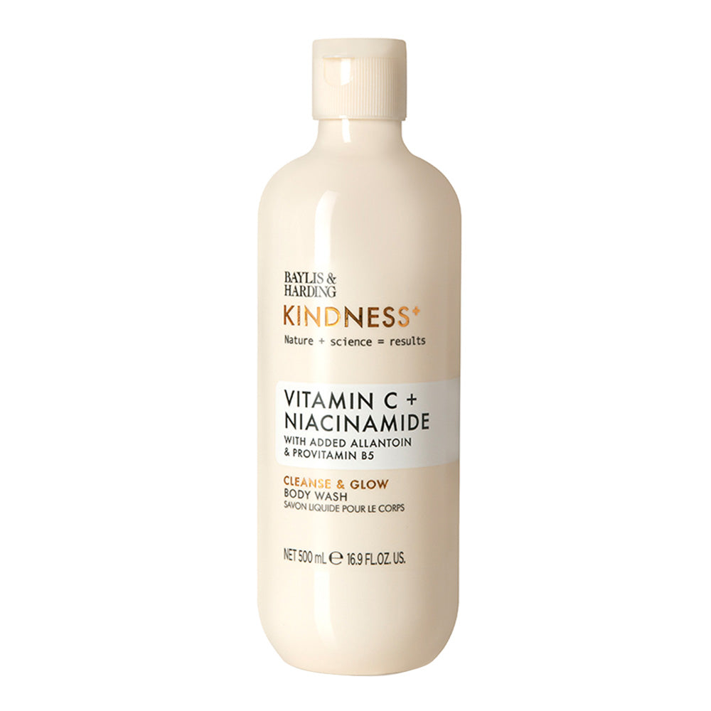 Baylis & Harding Kindness+ Vitamin C & Niacinamide Body Wash - 500ml — product packaging