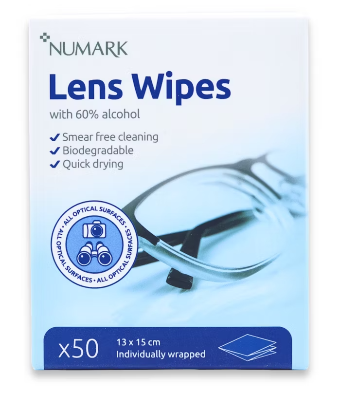 Numark Lens Wipes - 50 Wipes — product packaging