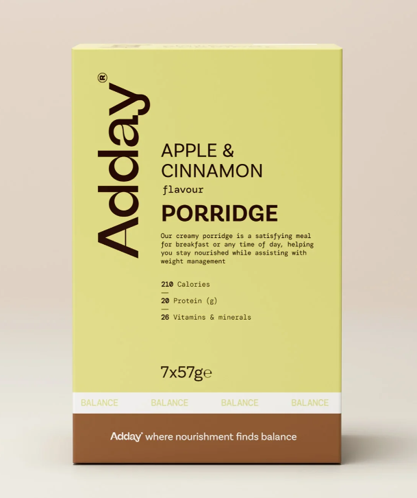 Apple & Cinnamon/ Golden syrup/ Creamy Original Porridge 7x57g