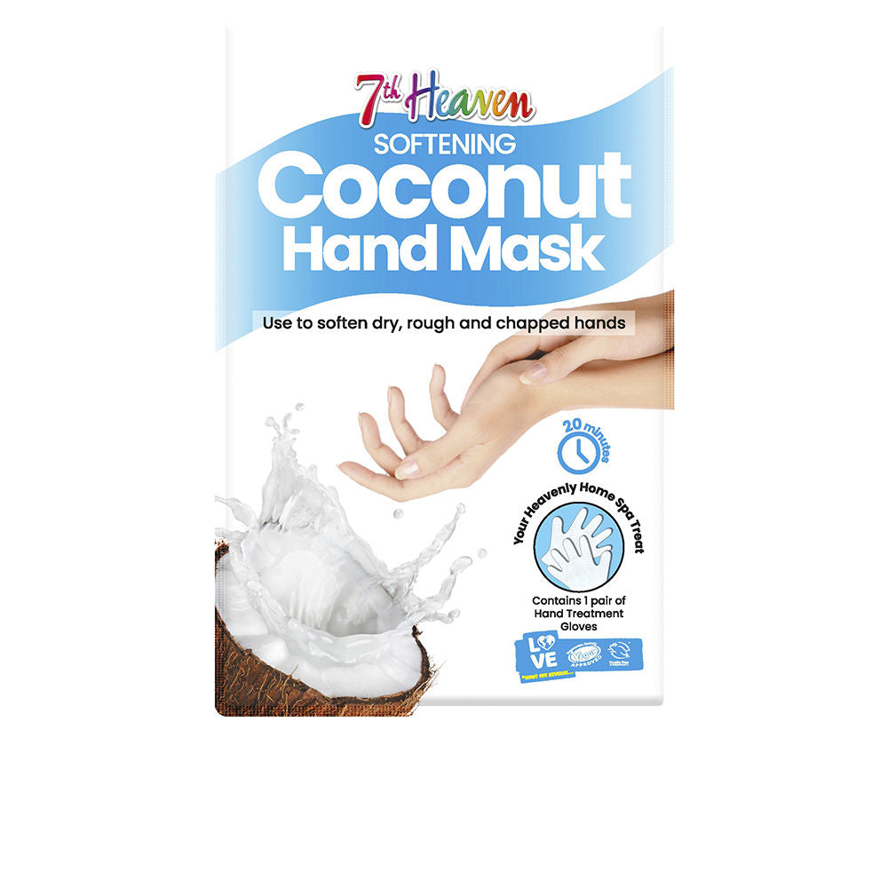7th Heaven Softening Coconut Hand Mask Gloves - 1 Pair — product packaging