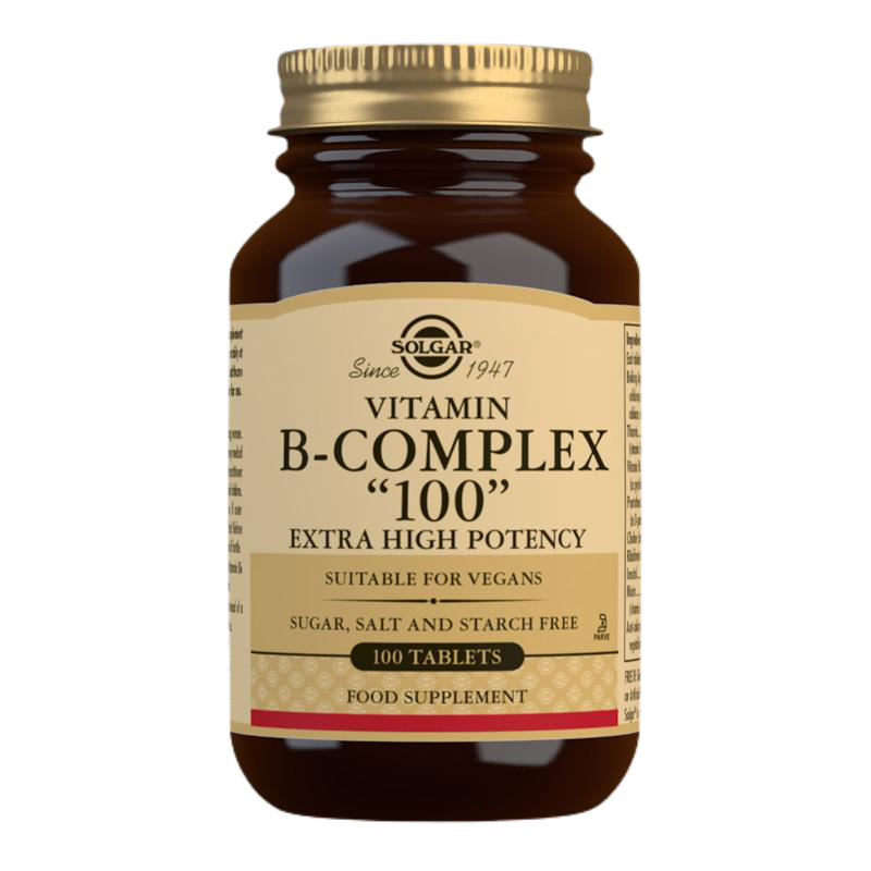 Solgar composite vitamin B '100' '' ultra -high -efficiency tablets -100 tablet Vitamin B -Complex '' 100 'Extra High Potency Tablets -Pack of 100