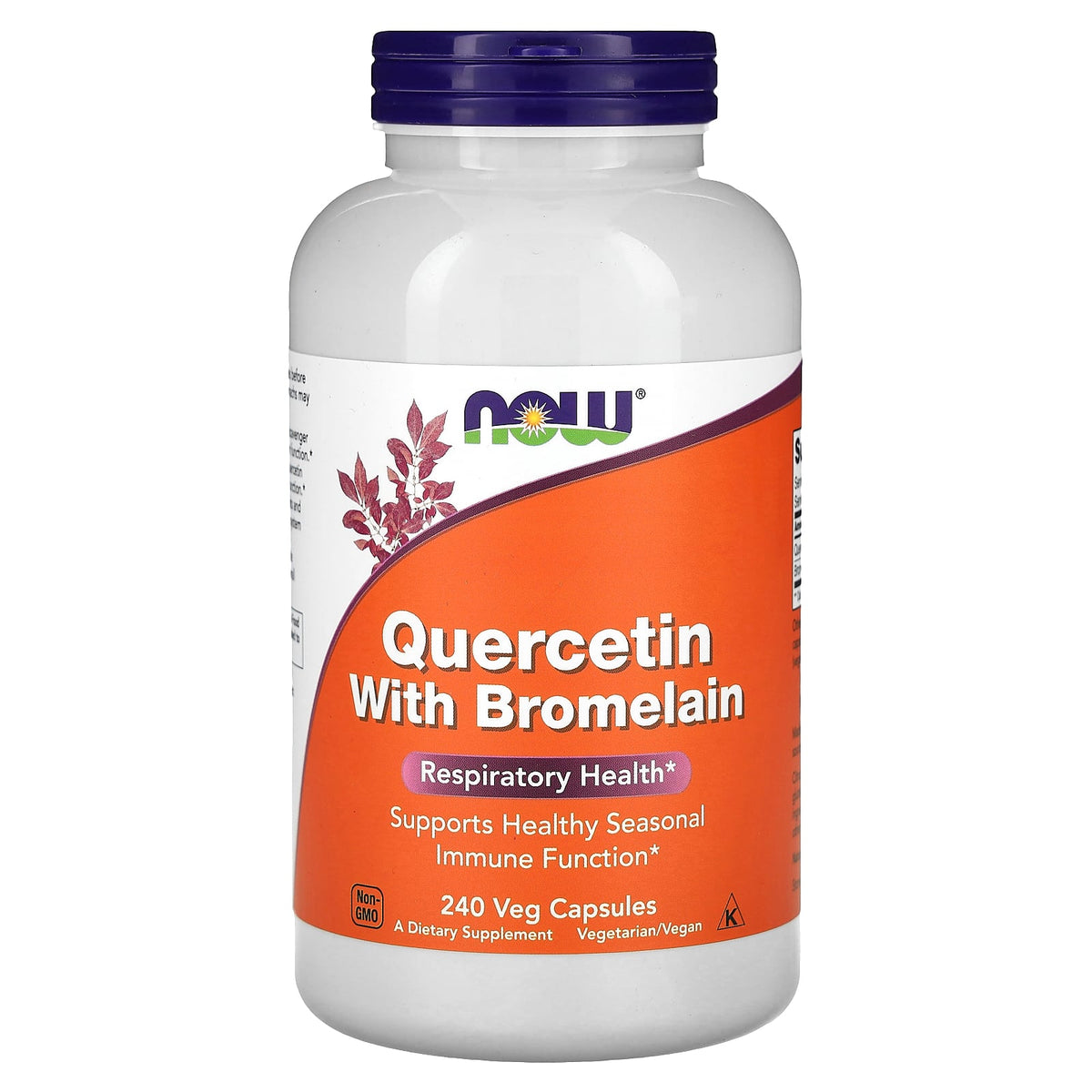 NOW Foods Quercetin with Bromelain - 240 Veg Capsules — product packaging