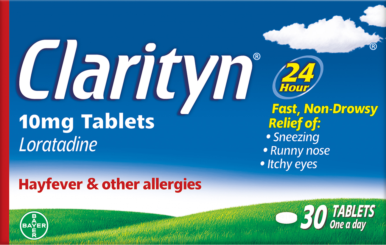 Clarityn Allergy 开瑞坦氯雷他定抗过敏片，过敏性鼻炎（花粉热荨麻疹瘙痒发红）10mg tablets x 30粒
