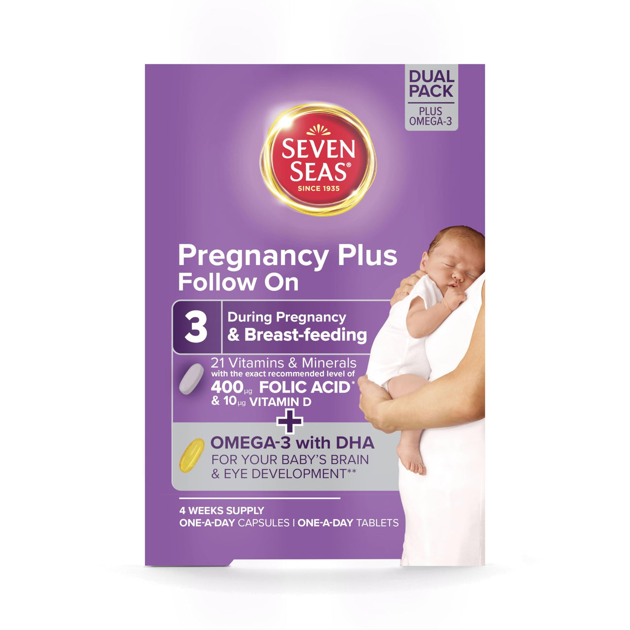 Seven Seas Pregnancy Plus Follow On, 4 Weeks Supply - 56 Capsules