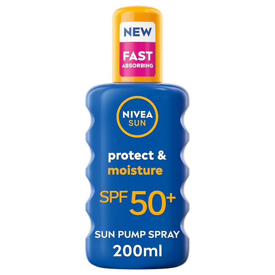 Nivea Sun Protect & Moisture SPF 50+ Sun Lotion Spray - 200ml — product packaging