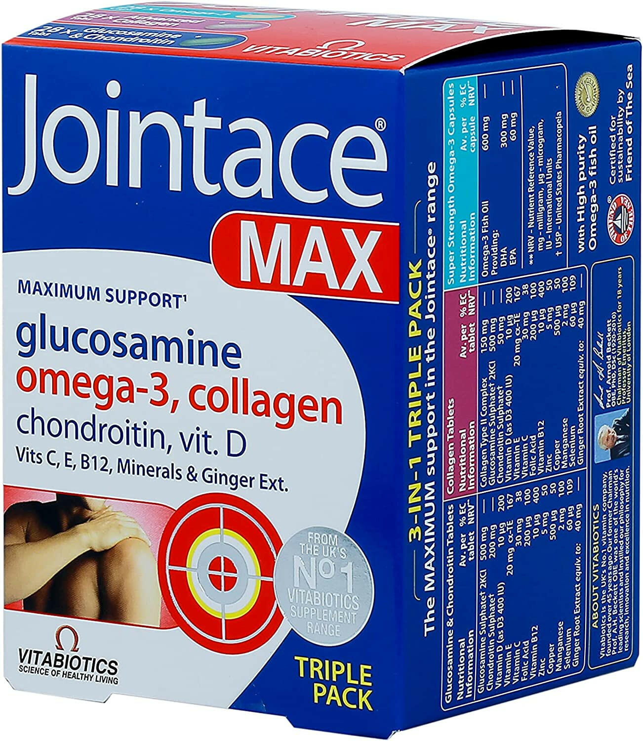 Jointace Inner Box Jointace Max Tablets Triple Pack Super Strength 84 Tablets | Ways Pharmacy