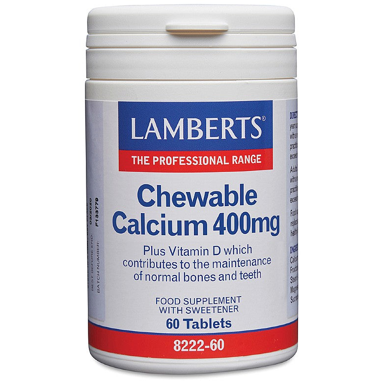 Lamberts chewing calcium 400 mg 60 capsules