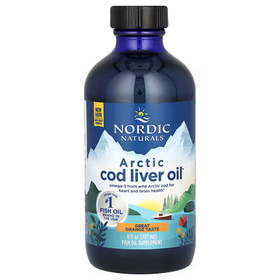 Nordic Naturals, Arctic Cod Liver Oil, Orange, 1,060 mg, 8 fl oz (237 ml)