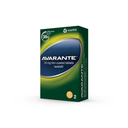 AVARANTE 10mg tadalafil film-coated 2tablets