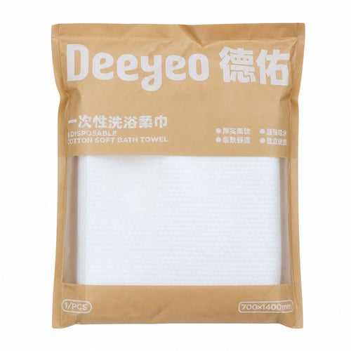 Deeyeo Disposable Soft Bath Towel – Large 70 × 140 cm, Individually Packed