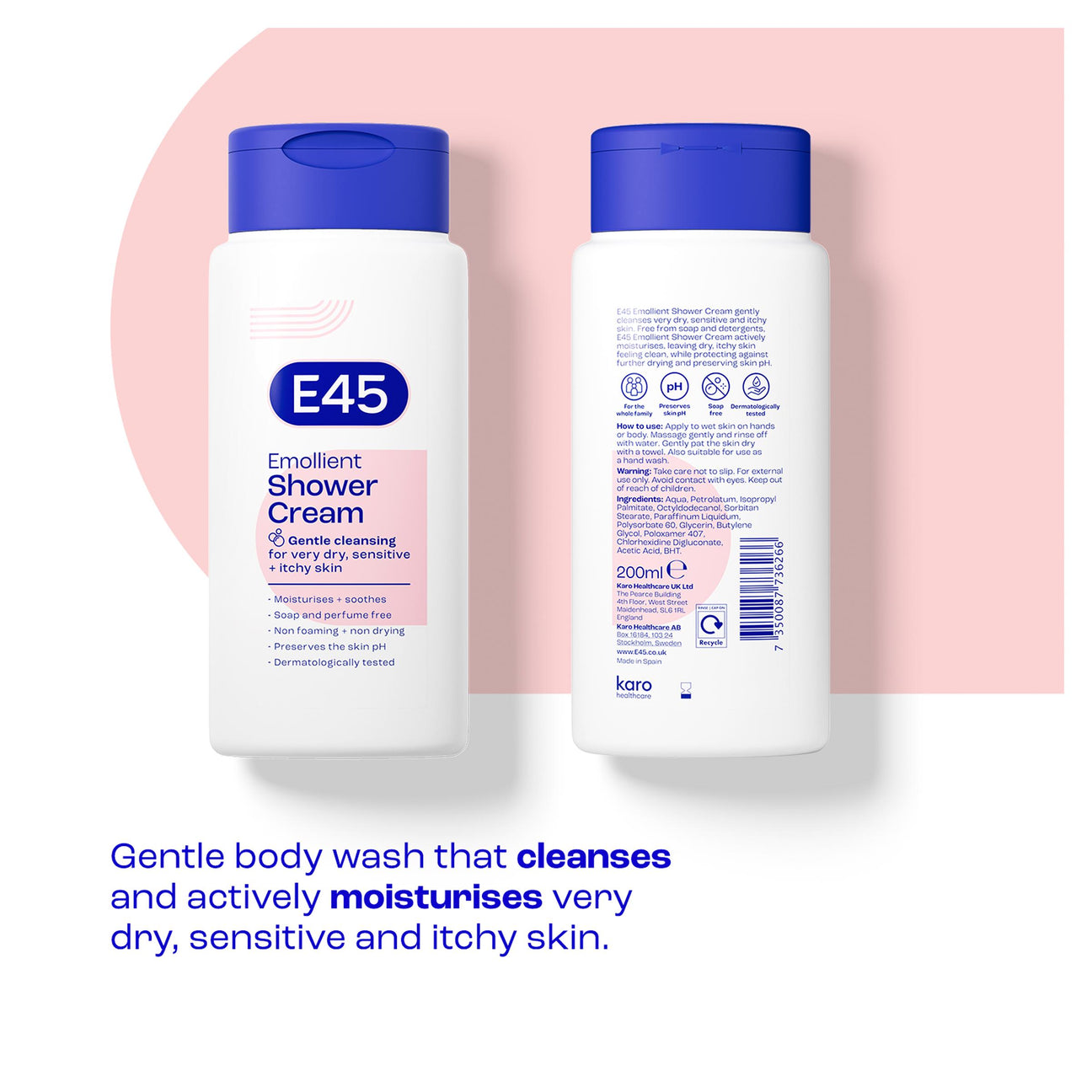 E45 Emollient Shower Cream 200ml