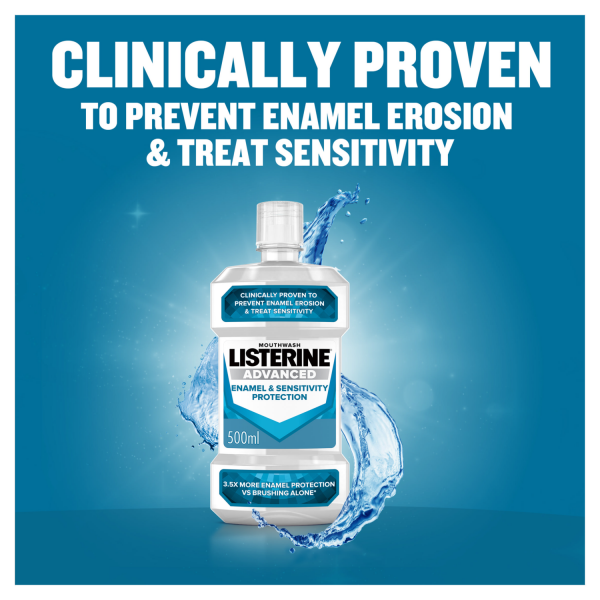 Listerine advanced enamel & SENS MW 500