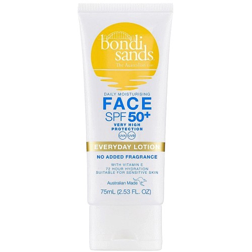 Bondi Sands Daily Moisturising Face Sunscreen Lotion SPF50+ - 75ml — product packaging