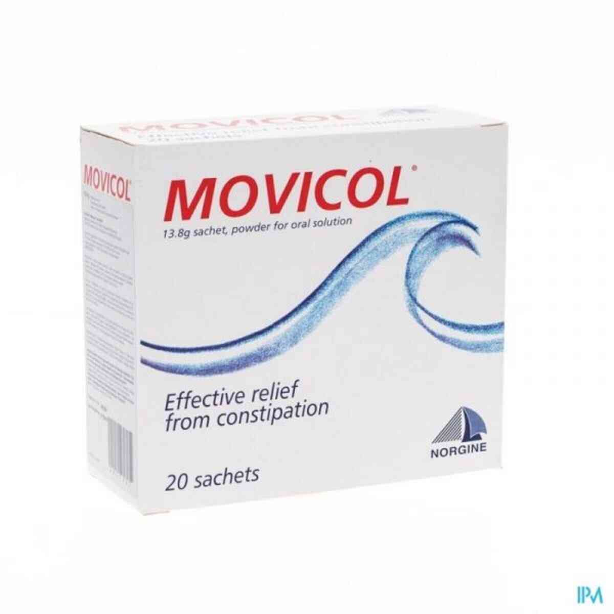 Movicol adults, adolescents, and elderly people to relieve chronic constipation lemon flavor 30 Pack
