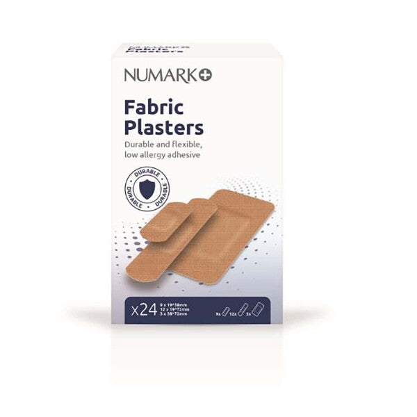 Numark Fabric plasters 24 Assorted – Ways Pharmacy