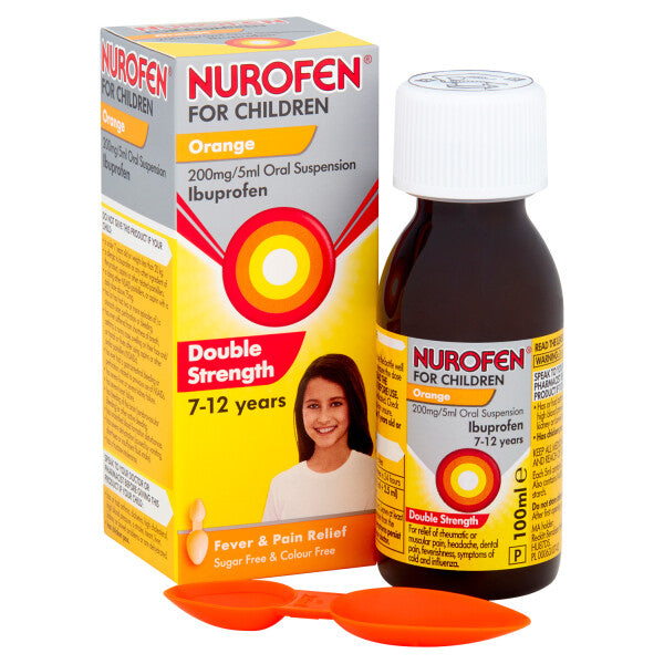 NUROFEN CHILD S 7-12YR ORANGE P 100ML