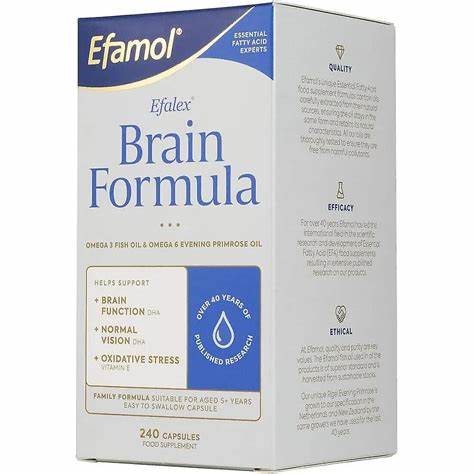 Efalex Brain Formula OMEGA 3 FISH &OMEGA 6 EVENING PRIMOSE OIL– 240 capsules