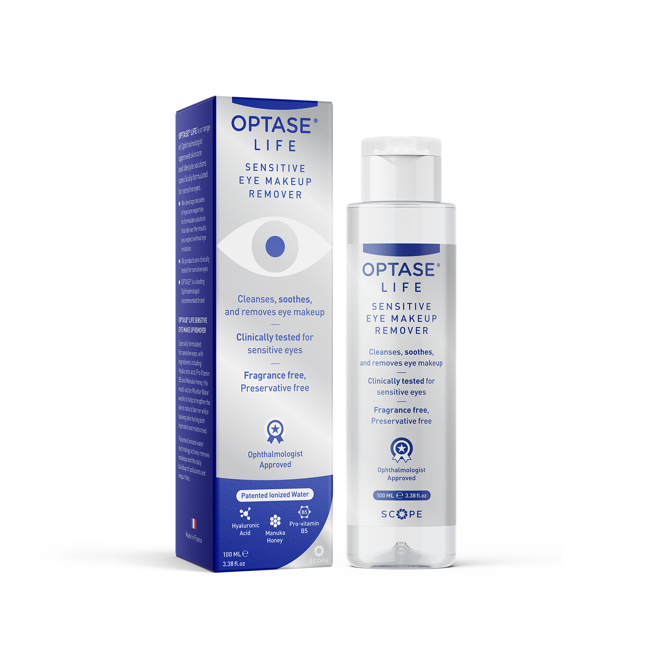 Optase Life Sensitive Eye Makeup Remover 100ml