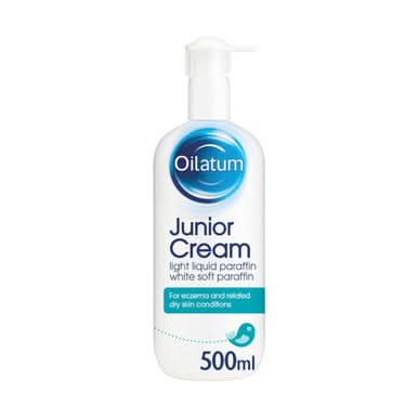 Oilatum Junior Cream Emollient for Eczema & Dry Skin - 500ml Pump — product packaging