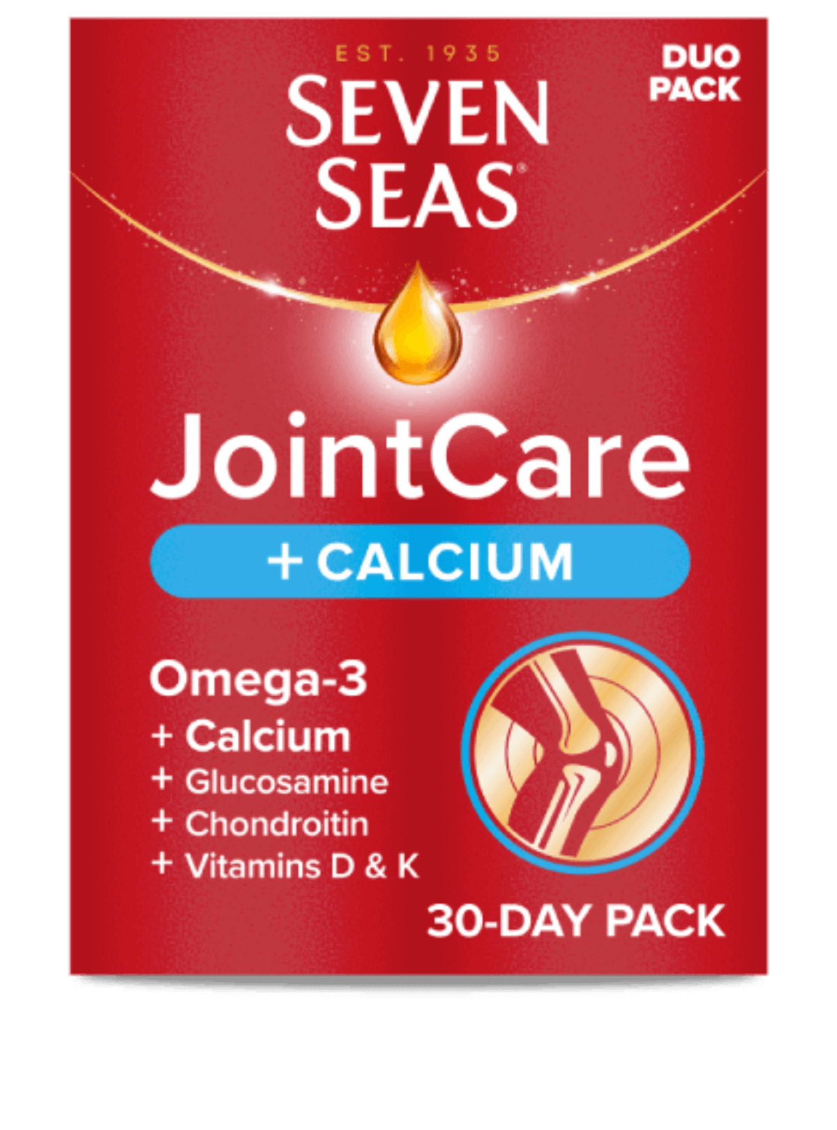 Seven Seas Jointcare Turmeric With Glucosamine, Omega-3 And Turmeric 30 Day Duo Pack (30+30)