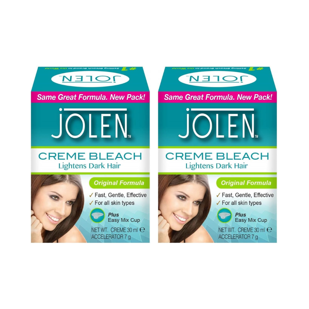 Jolen Creme Bleach *2 packs, Lightens Dark hair