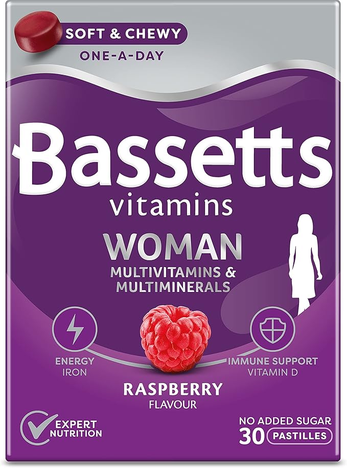 Bassetts Vitamins Woman Soft & Chewy One A Day Raspberry Flavour 30 Pastilles