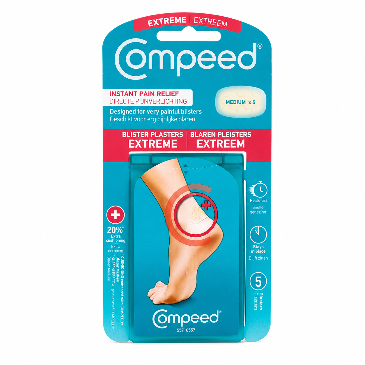 Compeed Blister Plasters Extreme Adhesive Plasters - 5 Pack