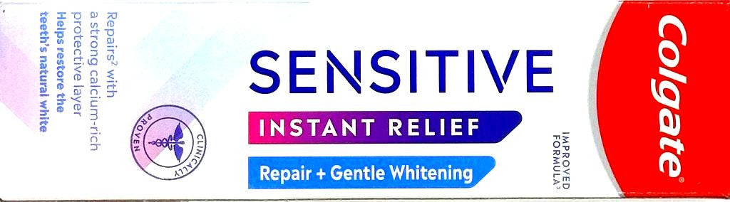Colgate Sensitive Instant Relief Whitening Toothpaste - 75ml — product packaging