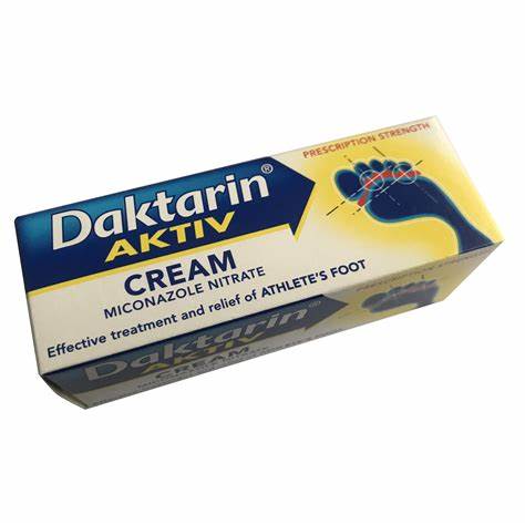 Daktarin Aktiv Cream 15G 硝酸咪康唑 有效治疗脚癣和其他真菌性皮肤感染 
