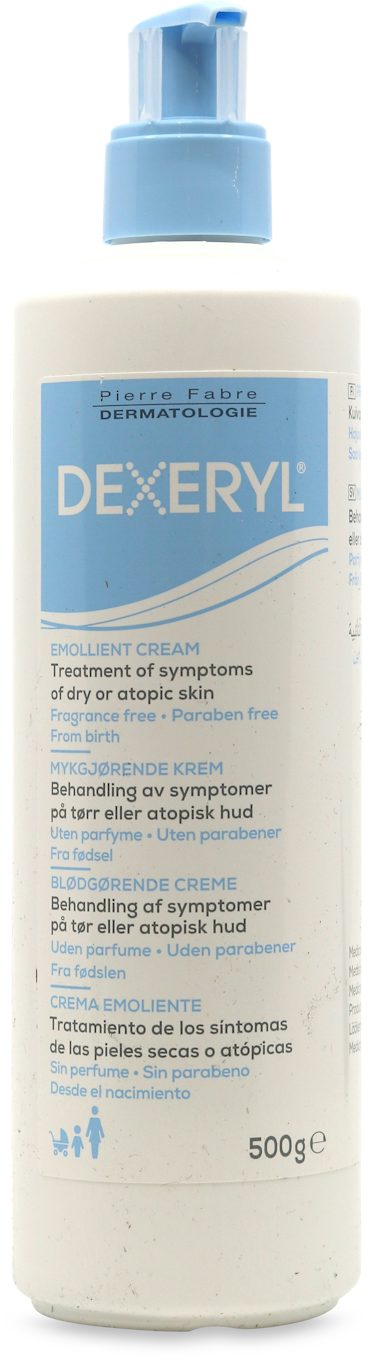 Dexeryl Emollient Cream for Dry or Atopic Skin - 500g Pump — product packaging