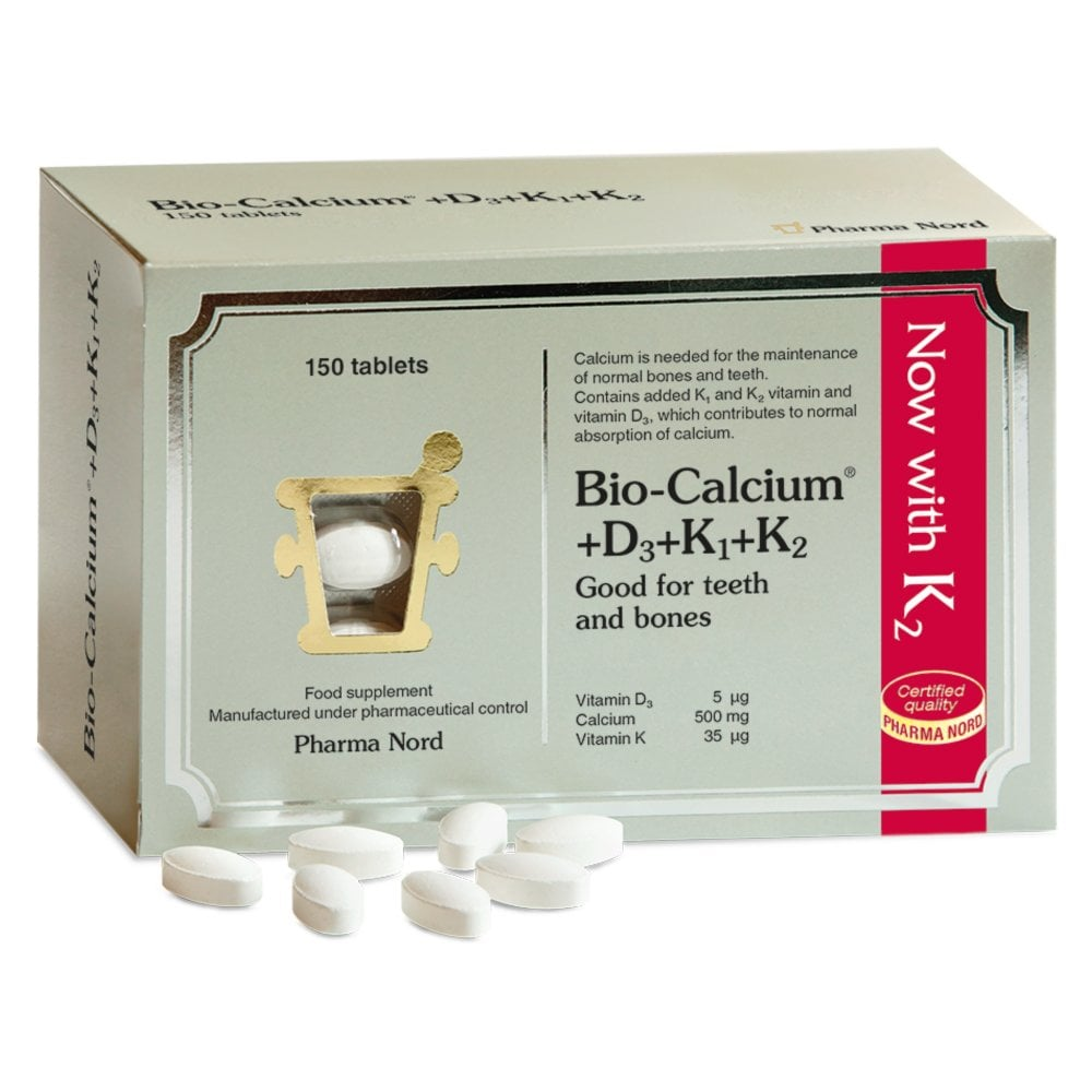 Pharma Nord 生物钙 D3 K1 K2 500毫克片剂 