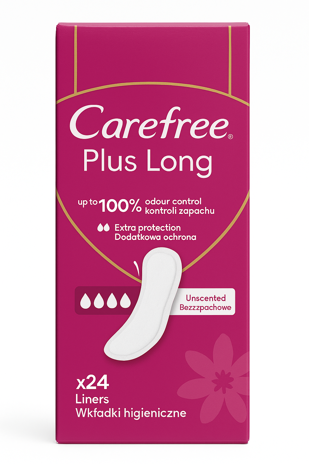 carefree plus long 24 liners