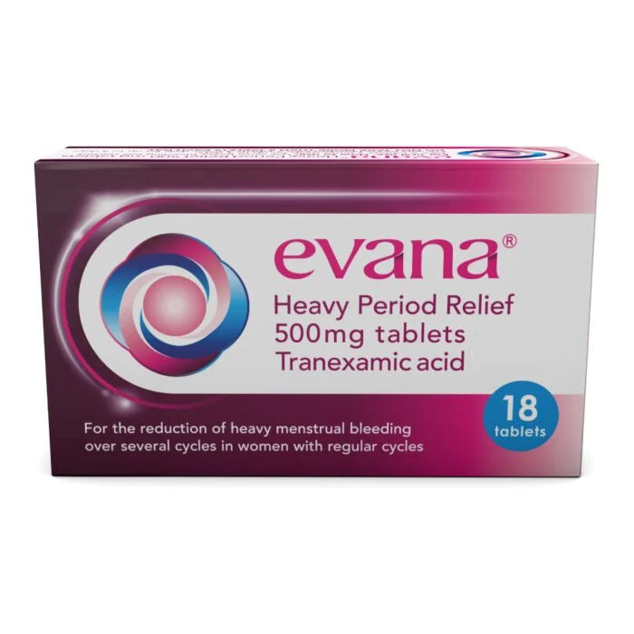 Evana heavy period 缓解经期过多 500mg 片剂 -18 片