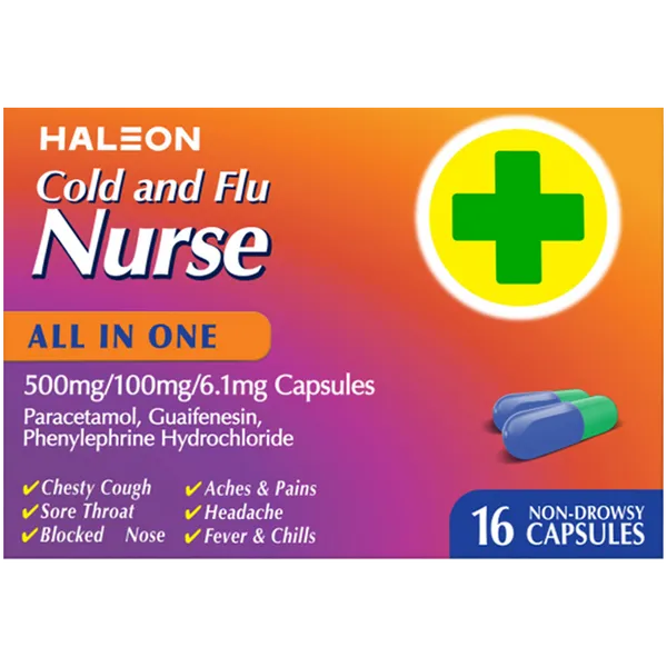 Cold and Flu Nurse All-In-One Capsules - 16 Capsules – Ways Pharmacy