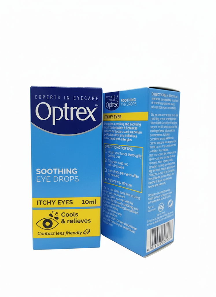 Optrex Soothing Eye Drops for Itchy Eyes - 10ml — product packaging