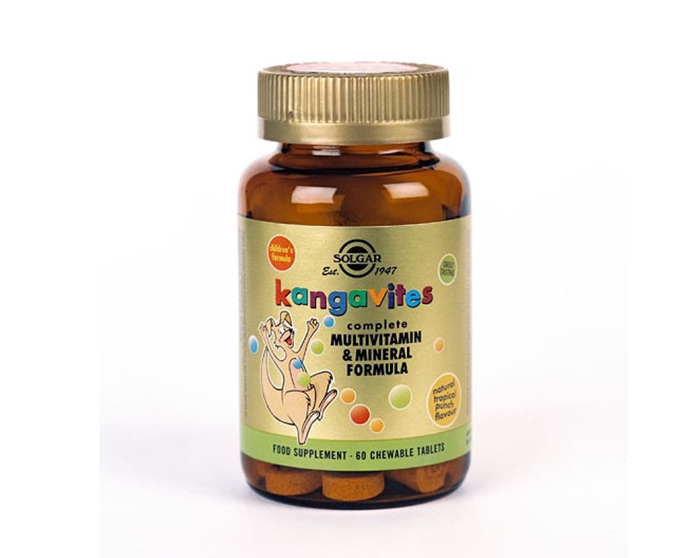 solgar kangavites multivitamin and mineral 60 chewable tablets