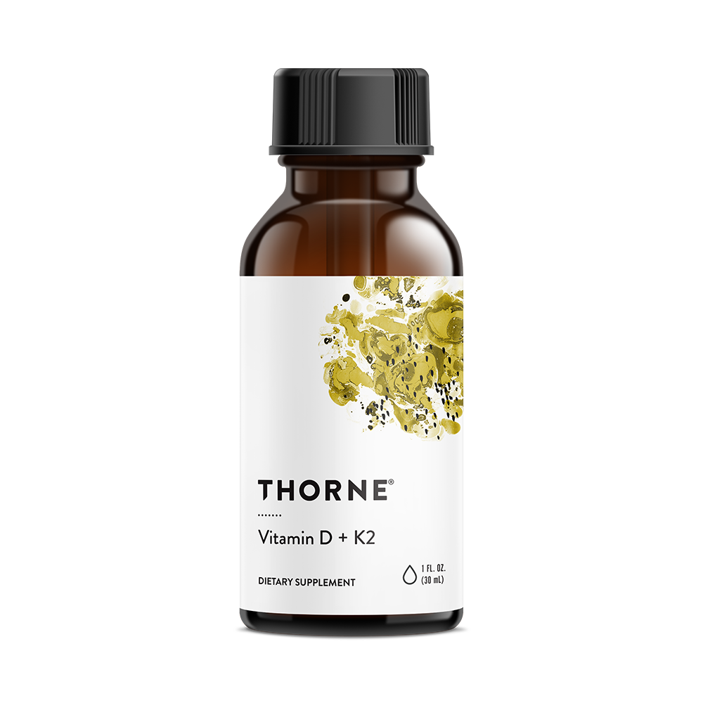 Thorne Vitamin D + K2 Liquid Drops - 30ml — product packaging