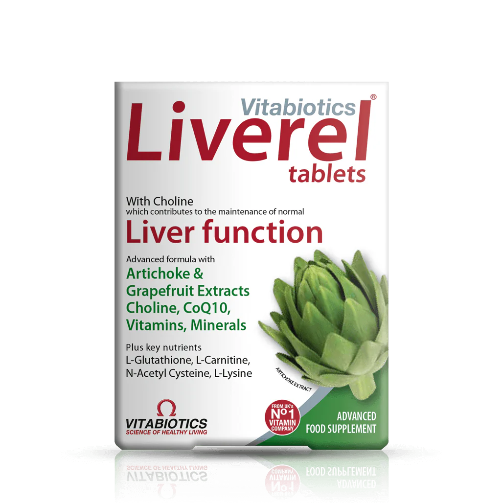 Vitabiotics Liverel – Advanced Liver Support Tablets (Artichoke & Grapefruit, 60 tablets)