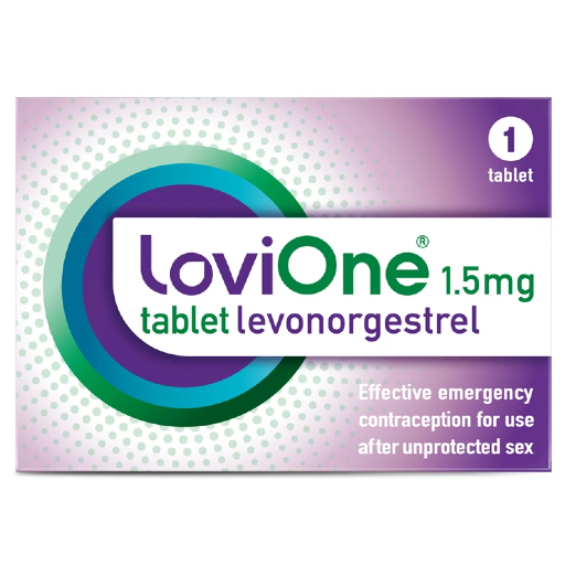 Levonorgestrel 1.5mg Emergency Contraceptive Tablet (Morning After Pill) - 1 Tablet, Brand May Vary — product packaging